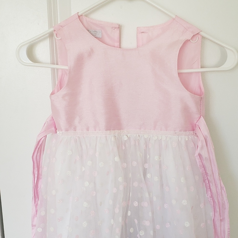 Pink and White Dress
